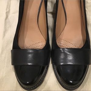Clark’s block heel dress shoe